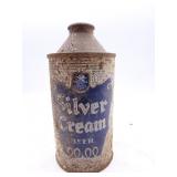 Vintage Silver Cream Beer Menominee MI Cone Top
