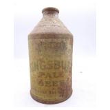 Vintage Kingsbury Manitowoc WI Cone Top Beer Can