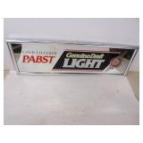 New Pabst Genuine Draft Bar Mirror - 26x8"