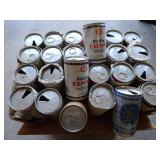 Lot of Vintage International Beer Cans