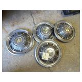 Lot of 4 Vintage 1964 Buick Special Logo Hubcaps