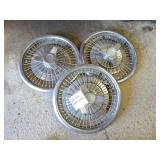 Lot of 3 Vintage 1964-66 Chevy Impala Wire Spoke