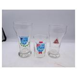 Lot of 4 Small Beer Glasses - Old Style & Blatz