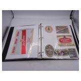Binder of Vintage Bock Beer Bottle Labels -