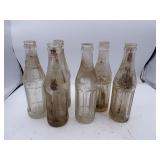 Lot of 6 Two Rivers Beverage Co Bottles