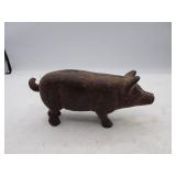Antique Cast Iron Pig Bank