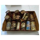 Lot of Vintage Flat Top Beer Cans - Miller High