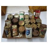 Lot of Vintage Flat Top Beer Cans - Rahr