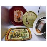 Lot of 4 Misc Beer Trays