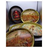 Lot of 5 Reproduction Anheuser-Busch Metal Oval