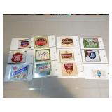 Lot of Vintage Misc Wisconsin Beer Bottle Labels