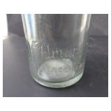 JJ Kohlman Kenosha Wis Clear Bottle