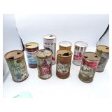 Lot of Vintage Wisconsin Brands Flat Top Beer