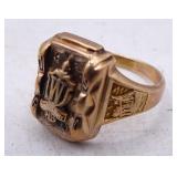 10k Yellow Gold 1960 Womens Class Ring "W"