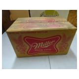 Vintage Miller High Life Cardboard Bottle Crate
