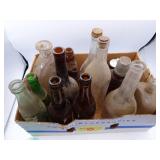 Large Lot of Vintage & Antique Glass Bottles