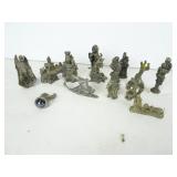 Dragon and Wizard Pewter Miniatures