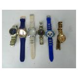 Six Large Face Watches - Some Damaged