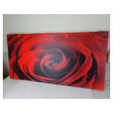 39x20 Canvas Rose Print
