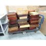 Cart full of Wooden Hinged Boxes