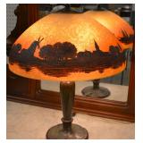 Handel triple signed chipped ice lamp