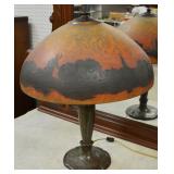 Handel triple signed chipped ice lamp