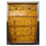 maple&walnut bureau/secretary