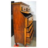 maple&walnut bureau/secretary