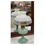 Jadeite Aladdin oil lamp