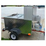 Stainless steel portable hot dog stand