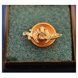 14k gold Masonic tie tack