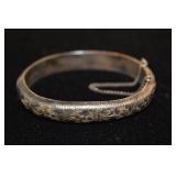 Marked 950 Sterling bangle