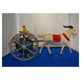Early painted cast metal pull toy