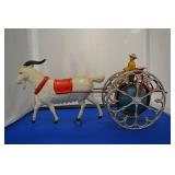 Early painted cast metal pull toy