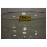Pilgrim art glass w/label