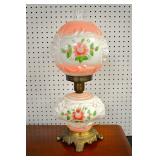 GWTW rose decorated lamp