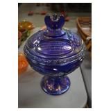 Fenton cobalt bicentennial compote