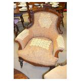F Bosch crested 6pc Victorian parlor set
