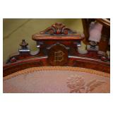 F Bosch crested 6pc Victorian parlor set
