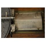 Oak grand Stella crank disc music box