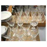 Signed FOSTORIA Pine etched stems