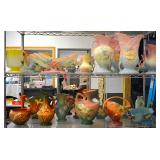 Hull, Roseville, Weller, McCoy pottery