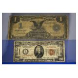 US Silver Certificate & Hawaii $20