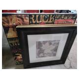 Pictures two framed one canvas