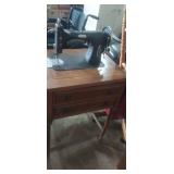 Sewing table with cast iron White Rotary 6 speed