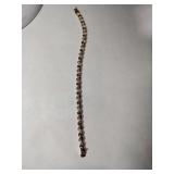 Silver gold tone bracelet marked 925.  .570oz