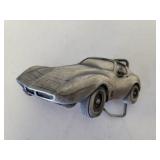 Vintage Corvette sports car belt buckle Indiana