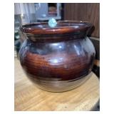 Vintage earthenware bowl 7-8-in diameter