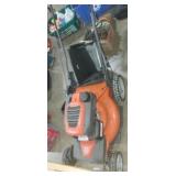 Husqvarna AWD self propelled push mower with bag