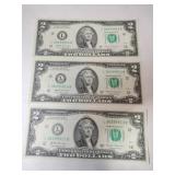 3.   2017 consecutive numbers $2 bills